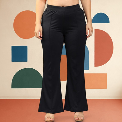 Anitafashion Loose Fit Women Black Trousers