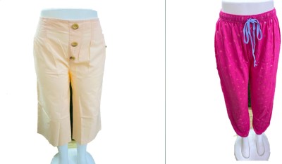 Joyfull Regular Fit Women Pink, Beige Trousers