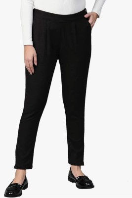 Ssc Regular Fit Women Black Trousers