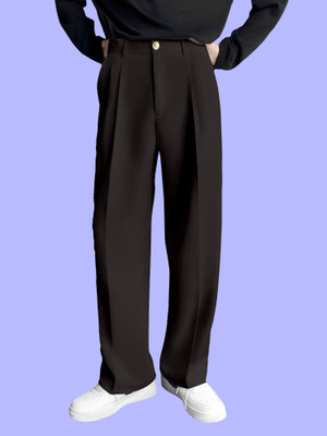 FTX Relaxed, Loose Fit Men Brown Trousers