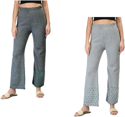 Indistar Flared Women Multicolor Trousers