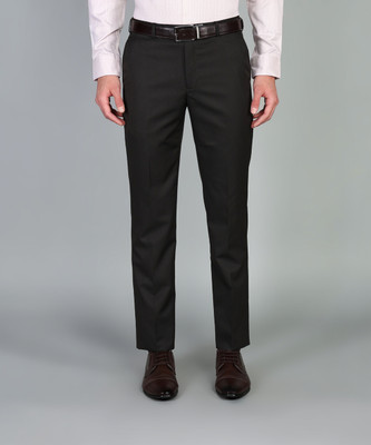 PARK AVENUE Regular Fit Men Brown Trousers