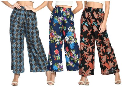 Indistar Relaxed Women Multicolor Trousers