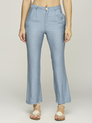 ITI Flared Women Blue Trousers