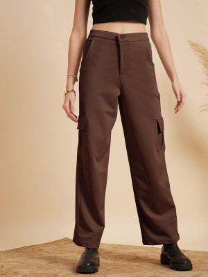 Dream Beauty Fashion Loose Fit Women Brown Trousers