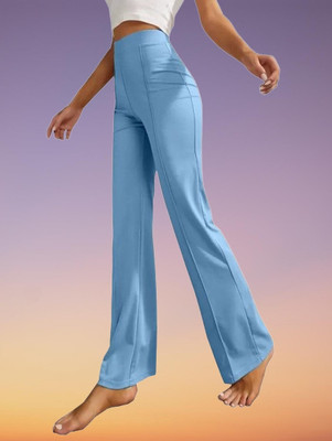 SHREE SOMANATH JARI Regular Fit Women Blue Trousers