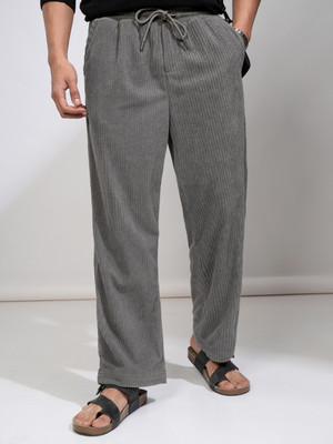 HIGHLANDER Loose Fit Men Grey Trousers