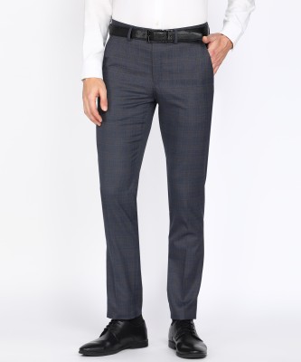 PETER ENGLAND Slim Fit Men Grey Trousers