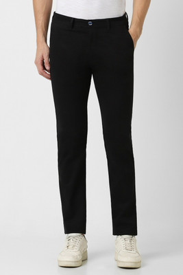 PETER ENGLAND Slim Fit Men Black Trousers