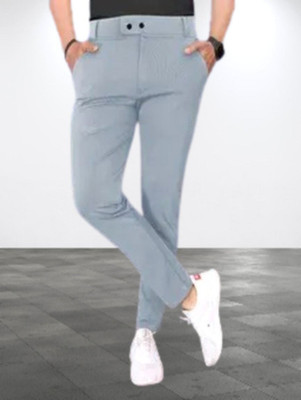 METRONAUT Regular Fit Men Grey Trousers