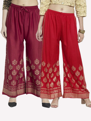 SMAASUM Comfort Fit Women Maroon, Red Trousers