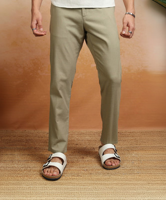 HIGHLANDER Slim Fit Men Beige Trousers