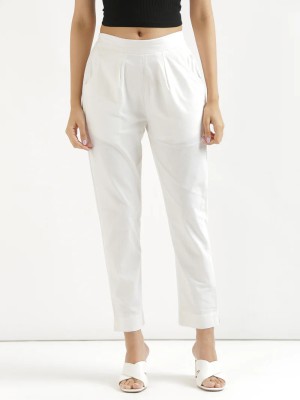 Anvi creation Regular Fit Women White Trousers