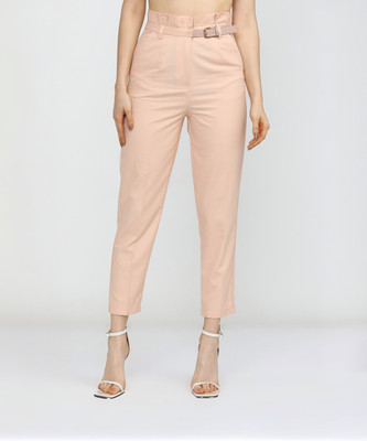 Tokyo Talkies Tapered Women Pink Trousers