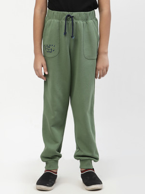 Spunkies Regular Fit Boys Green Trousers