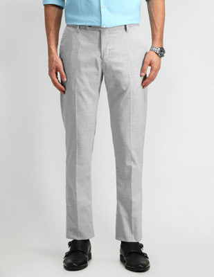 ARROW Regular Fit Men Grey Trousers