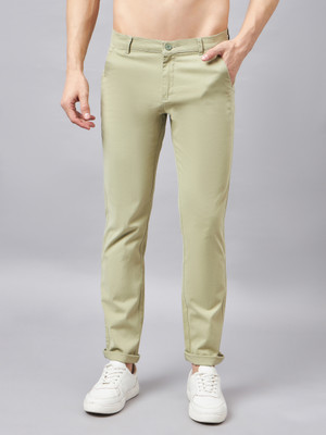 STUDIO NEXX Relaxed Men Light Green Trousers