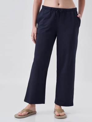 THESOLIDS Regular Fit Women Blue Trousers