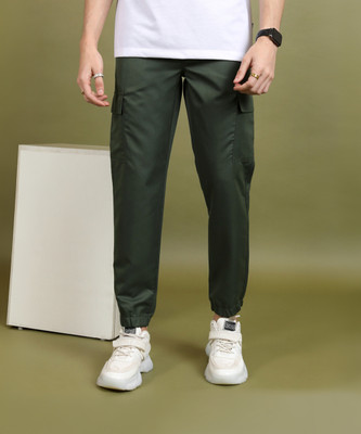 HIGHLANDER Regular Fit Men Dark Green Trousers