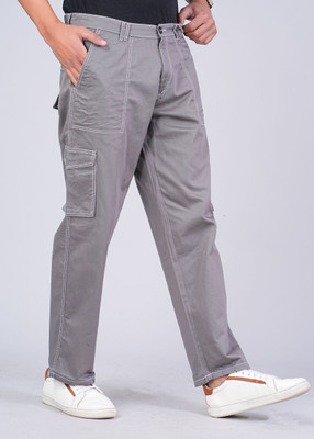 METRONAUT Regular Fit Men Grey Trousers