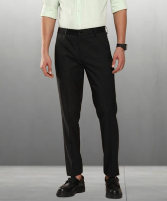 Maleno Slim Fit Men Black Trousers