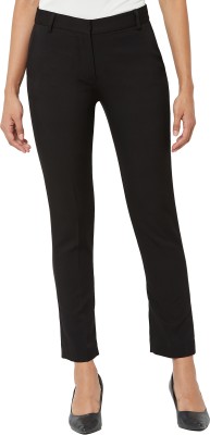 SALT ATTIRE Regular Fit Women Black Trousers