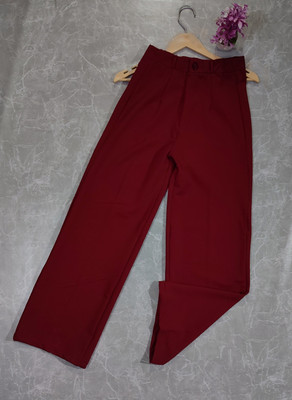 Marc Laurent Straight Fit Women Dark Green Trousers