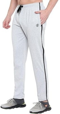 BLUE STAR SHARK Slim Fit Men Grey Trousers