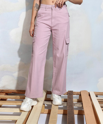 Tokyo Talkies Regular Fit Women Pink Trousers