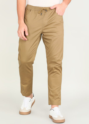 PETER ENGLAND Regular Fit Men Maroon Trousers