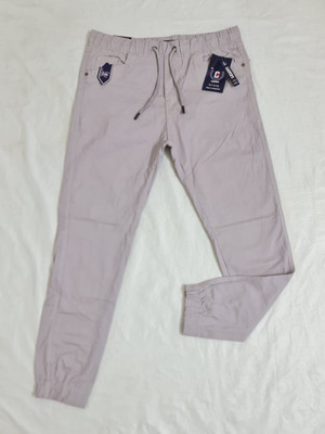 QFA Regular Fit Men Grey Trousers