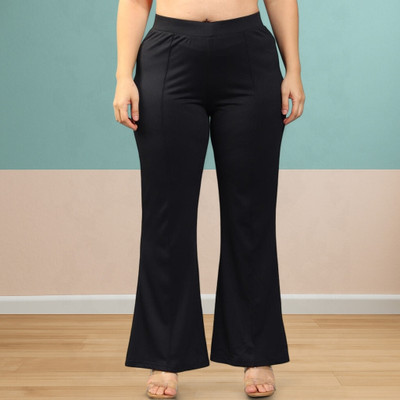Anitafashion Loose Fit Women Black Trousers