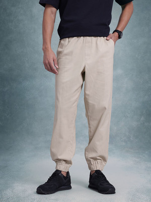 Roadster Regular Fit Men Beige Trousers