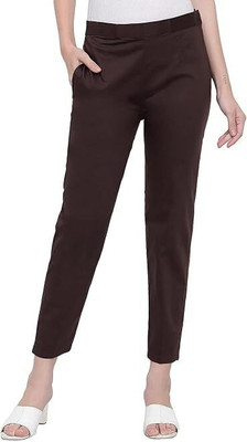 ABE Regular Fit Women Brown Trousers