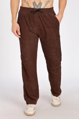 FOXTER Straight Fit Men Brown Trousers