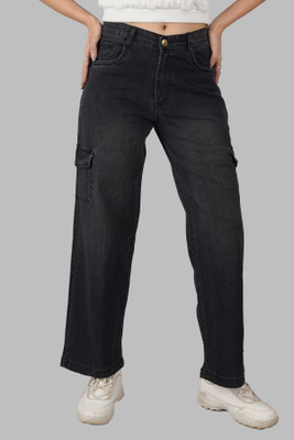 zayla Relaxed Women Black Trousers