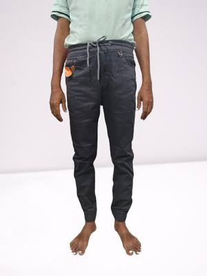 QFAA Regular Fit Men Grey Trousers