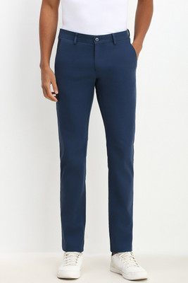Allen Solly Slim Fit Men Blue Trousers