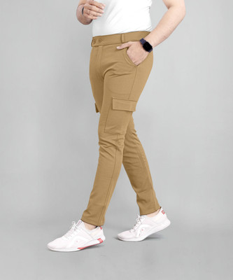 COMBRAIDED Regular Fit Men Brown Trousers