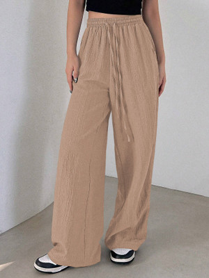 Leriya Fashion Regular Fit Women Brown Trousers