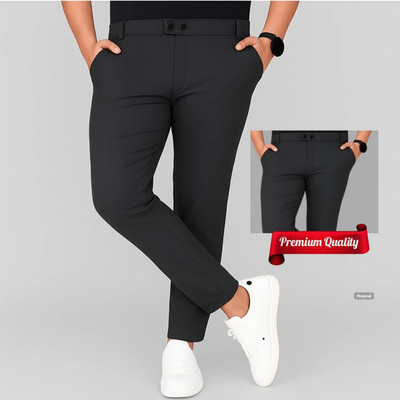 STYROVA. Slim Fit Men Grey Trousers