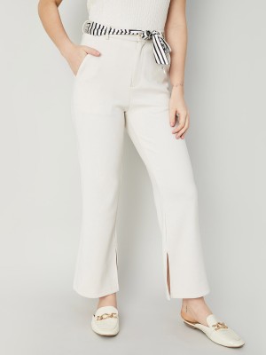 CODE by Lifestyle Regular Fit Women Beige Trousers