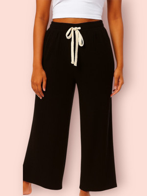 Classy creations Comfort Fit Women Black Trousers