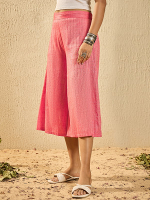 InWeave Regular Fit Women Pink Trousers