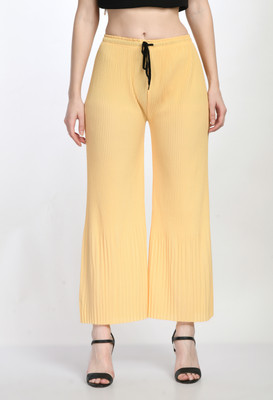 Absorbing Regular Fit Women Yellow Trousers