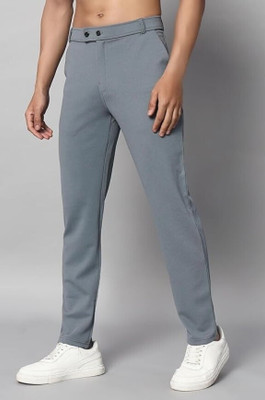 Mania Regular Fit Men Grey Trousers