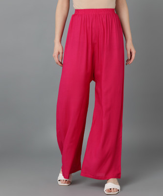 Anmi Relaxed Women Pink Trousers