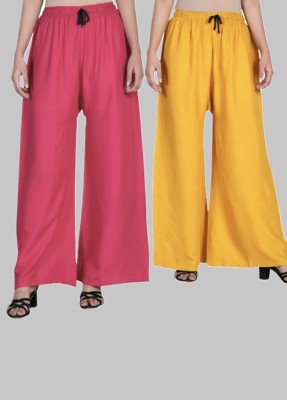 Sellingsea Regular Fit Women Pink, Yellow Trousers