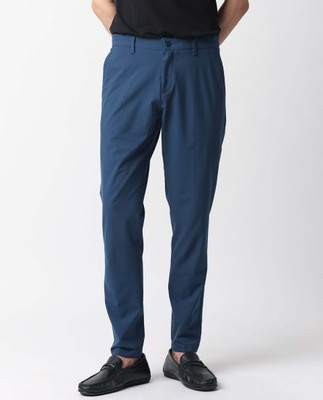 RARE RABBIT Slim Fit Men Blue Trousers