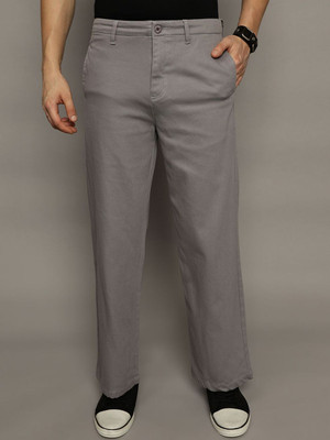 Roadster Loose Fit Men Grey Trousers